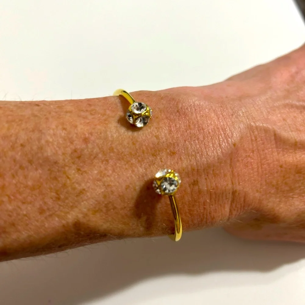 Kate Spade Crystal Lady‎ Open Cuff Bracelet - Picture 3 of 5